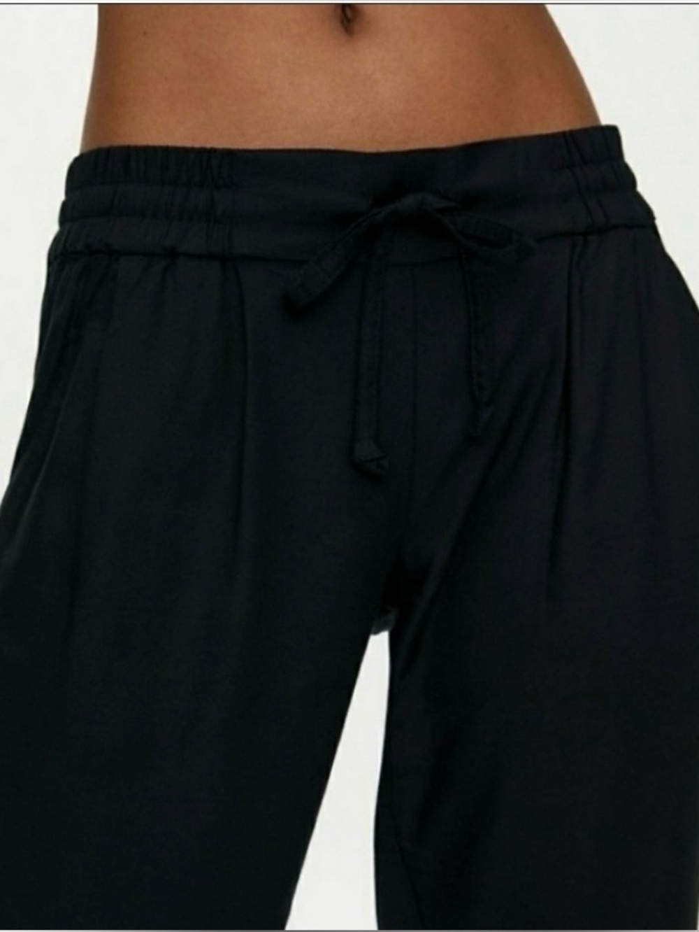 Aritzia Sunday Best Los Feliz Rayon Joggers Black S Cozy Streetwear Everyday - Picture 3 of 15